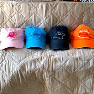 Set of (4) women’s hats.  Three Panthers hats